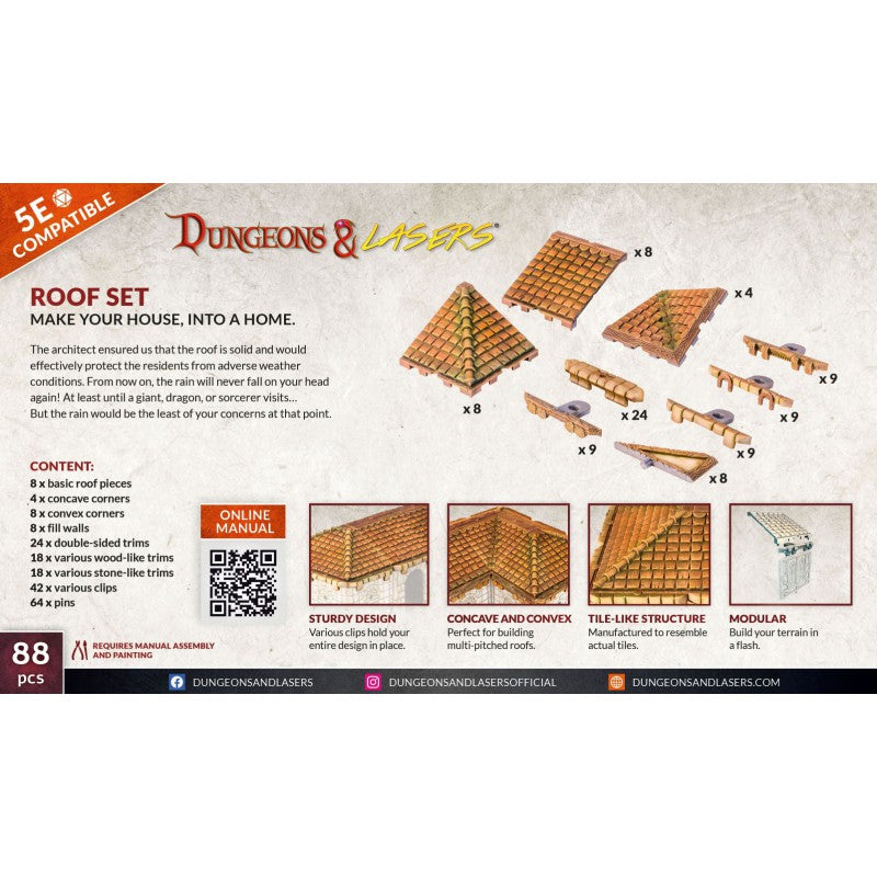 Archon Studio Dungeons and Lasers: Roof Set (D&L: Expansion Sets) | 5901414673482