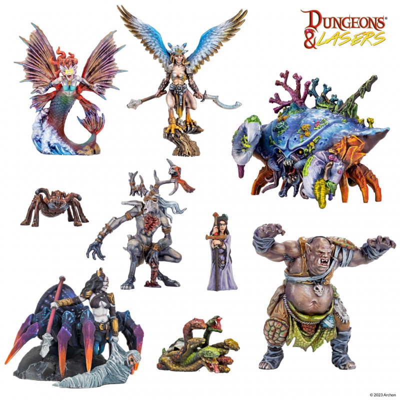 Archon Studio Dungeons and Lasers: Fantasy Miniatures Set (D&L: Miniatures) | 5901414674205