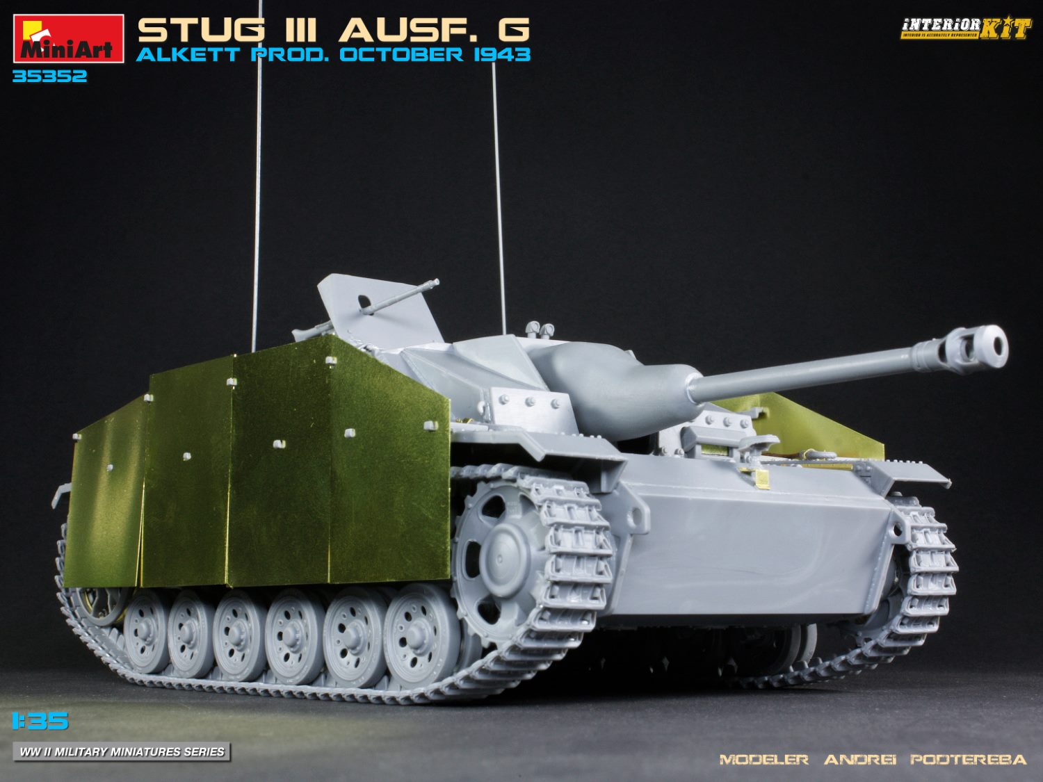 MiniArt 1/35 Stug III Ausf. G Alkett Prod. October 1943 Interior Kit