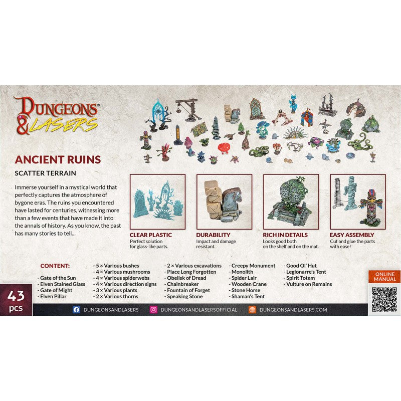 Archon Studio Dungeons and Lasers: Ancient Ruins Scatter Terrain (D&L: Expansion Sets) | 5901414674700