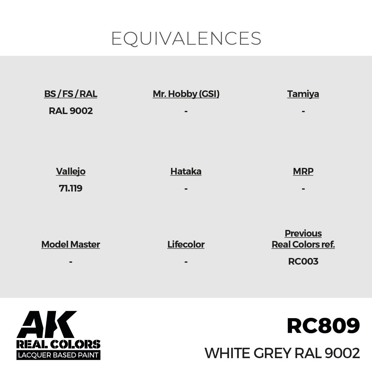 AK Interactive Real Colors White Grey RAL 9002 17 ml. | 8435568335622