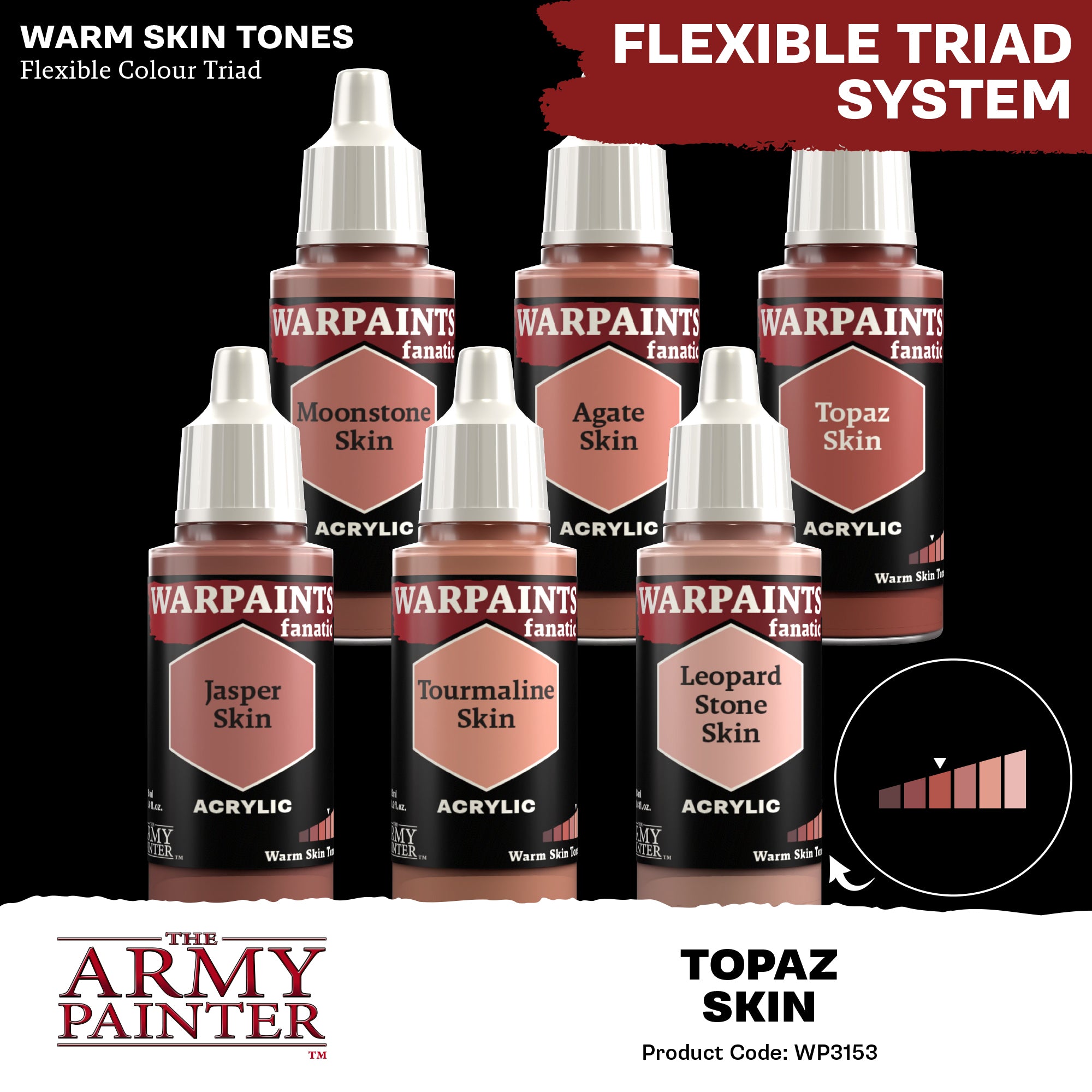 Army Painter Warpaints Fanatic Acrylic, Topaz Skin | 5713799315303