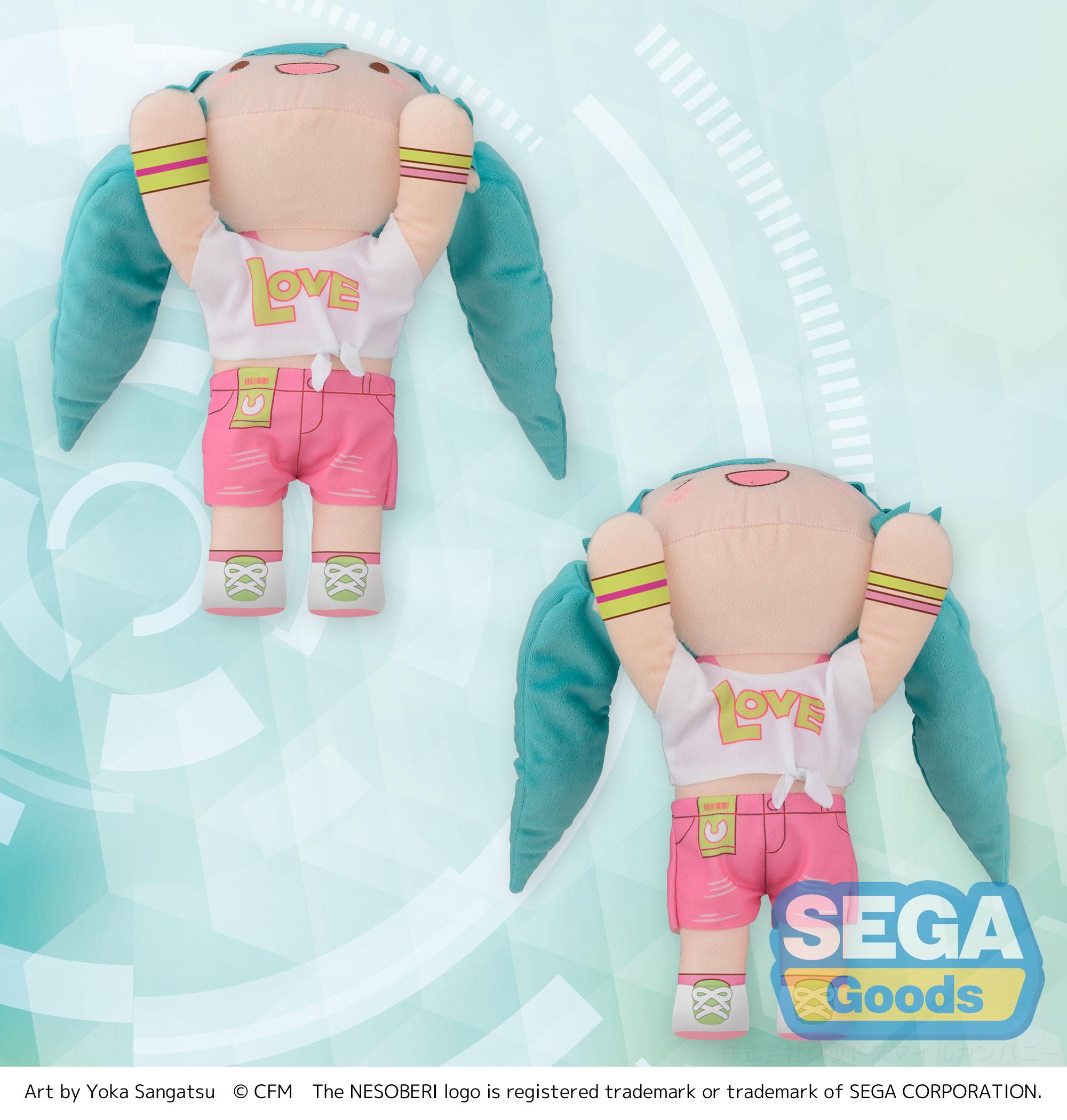 SEGA NESOBERI (Lay-Down) Hatsune Miku Series M Plush Hatsune Miku ~Live Cheering~