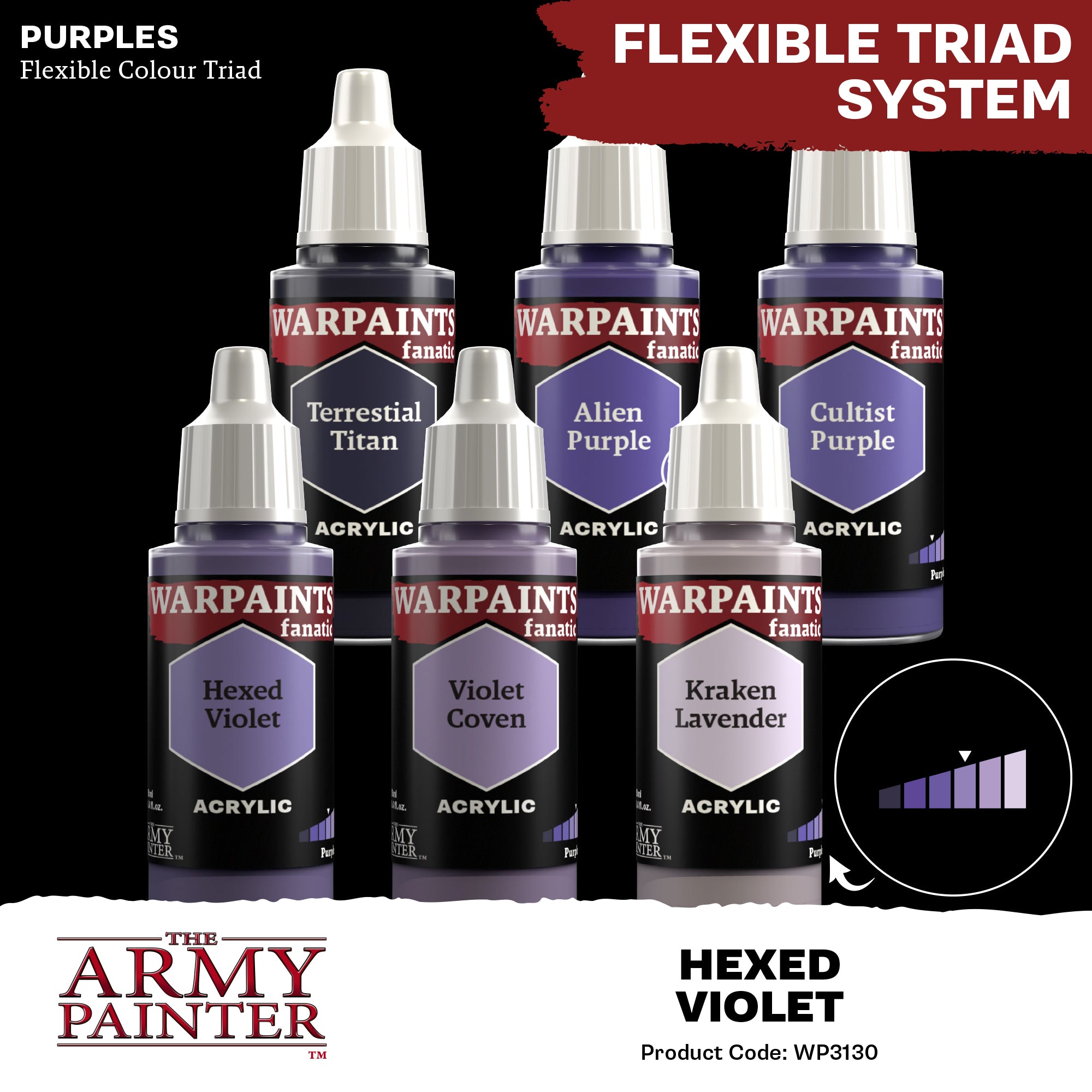 Army Painter Warpaints Fanatic Acrylic, Hexed Violet | 5713799313002