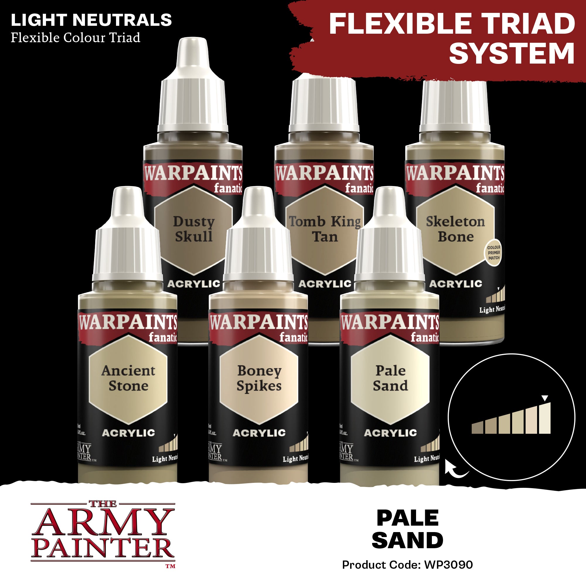 Army Painter Warpaints Fanatic Acrylic, Pale Sand