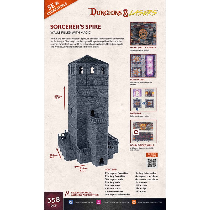 Archon Studio Dungeons and Lasers: Sorcerer's Spire (D&L Starter Sets) | 5901414674748