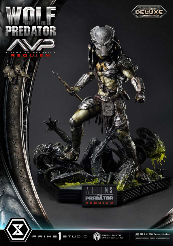Prime 1 Studio Real Elite Masterline Aliens vs. Predator: Requiem Wolf Predator DX Bonus Version | 4582647121646