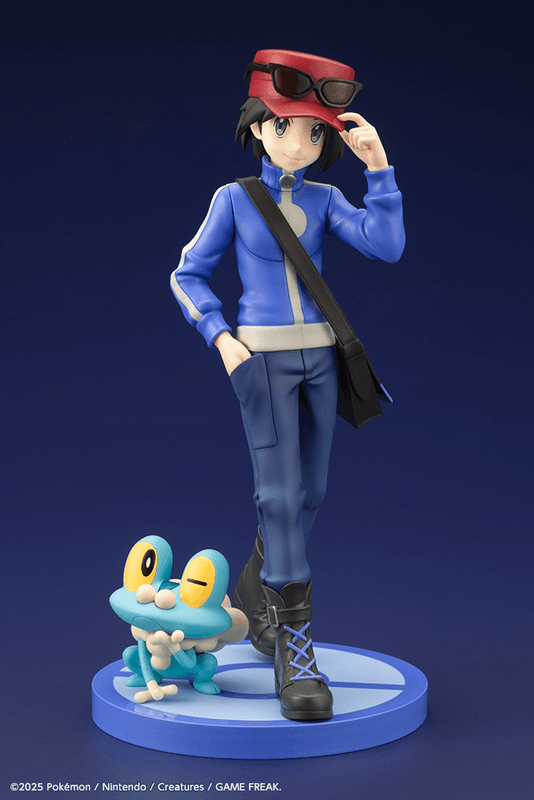 KOTOBUKIYA Pokémon Calem with Froakie ARTFX J STATUE | 4934054071654