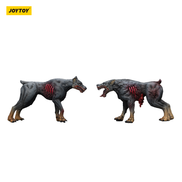 JOYTOY Dark Source Zombie Fiqure Zombie Police Dogs(6927054401642)