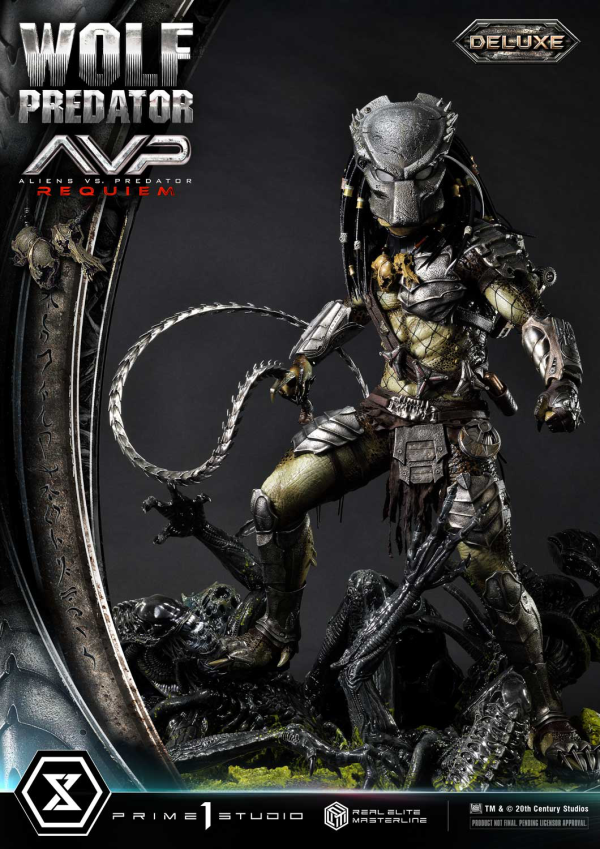 Prime 1 Studio Real Elite Masterline Aliens vs. Predator: Requiem Wolf Predator DX Bonus Version | 4582647121646