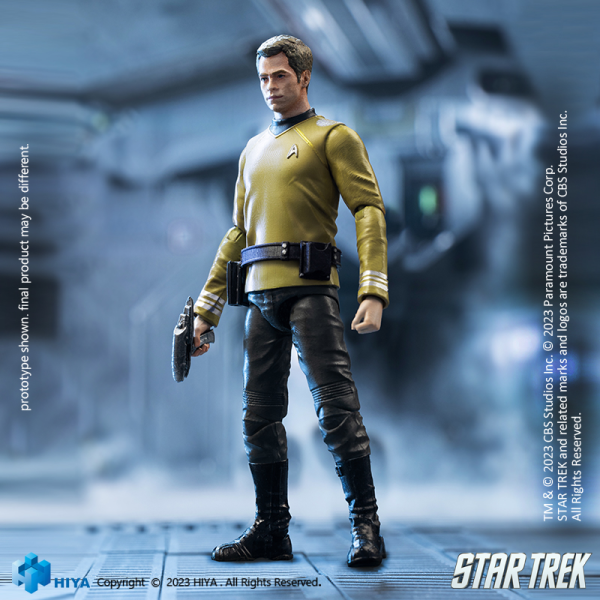 HIYA Toys Exquisite Mini Series 1/18 Scale STAR TREK 2009 Kirk Action Figure(6957534202568)(6957534202568)