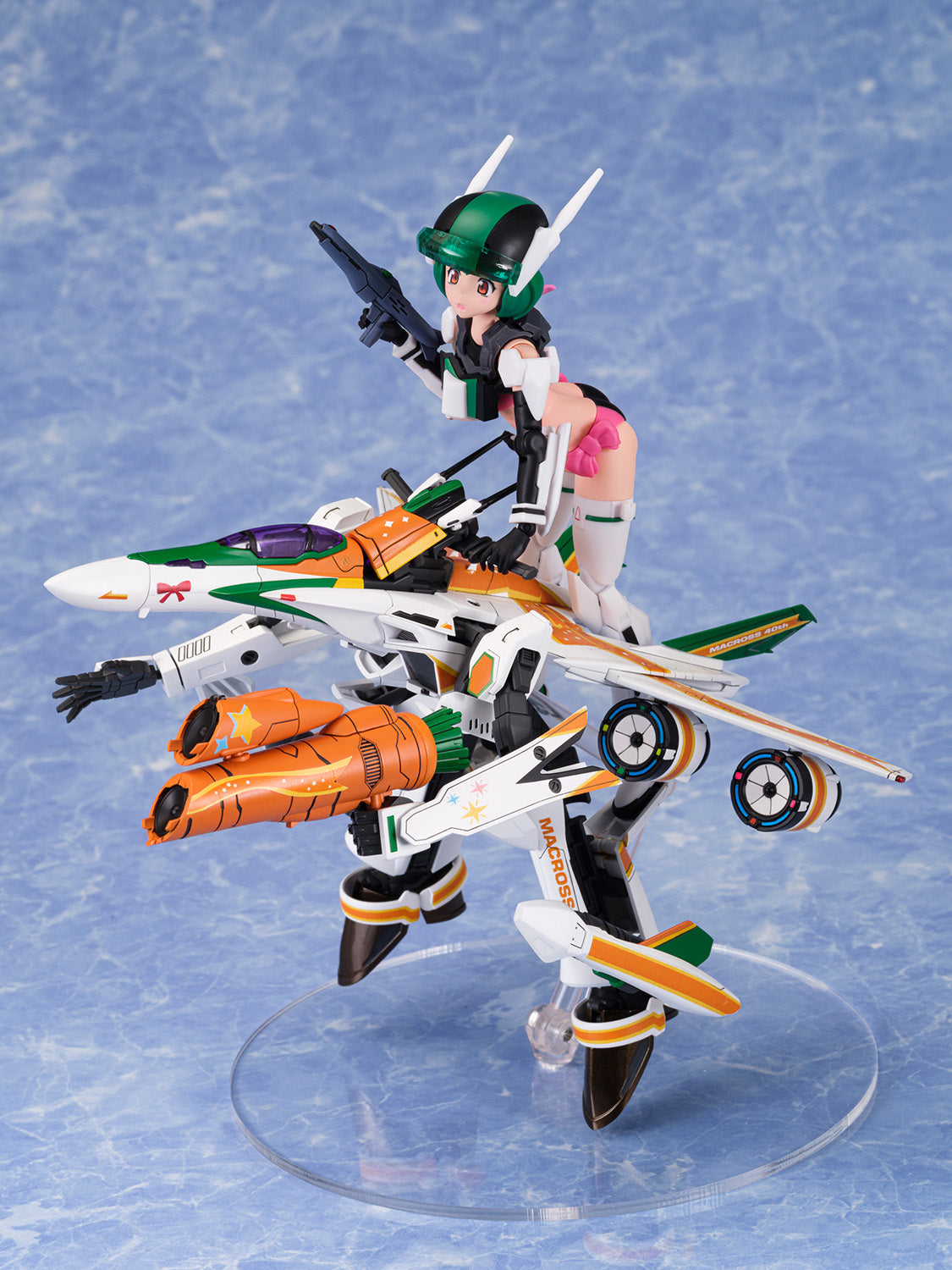 Aoshima V.F.G. Macross F VF-25F Messiah Ranka Lee Macross 40th Anniversary(4905083064252)