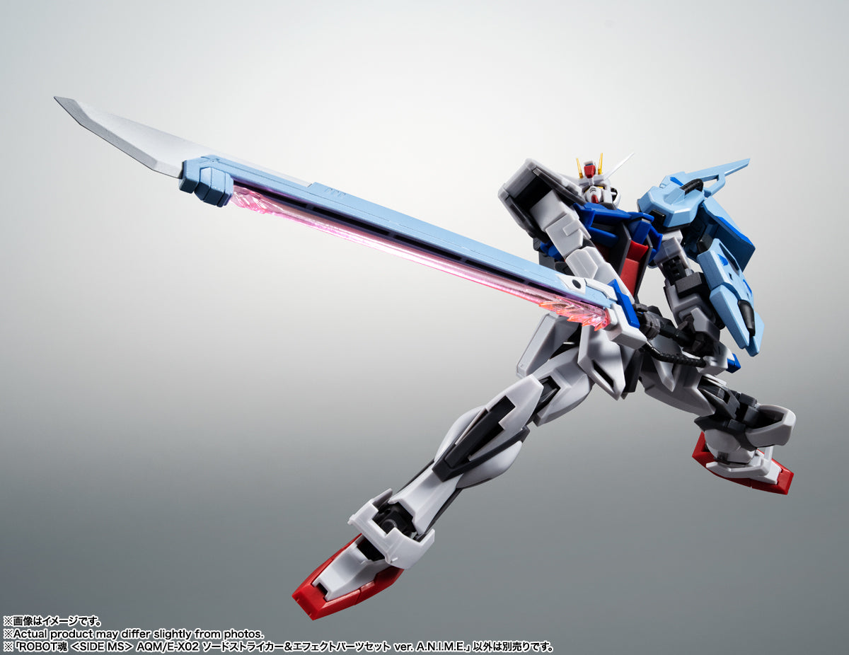 BANDAI Tamashii AQM/E-X02 SWORD STRIKER ＆ EFFECT PARTS SET ver. A.N.I.M.E. "MOBILE SUIT GUNDAM SEED", Bandai Spirits Robot Spirits(4573102639936)