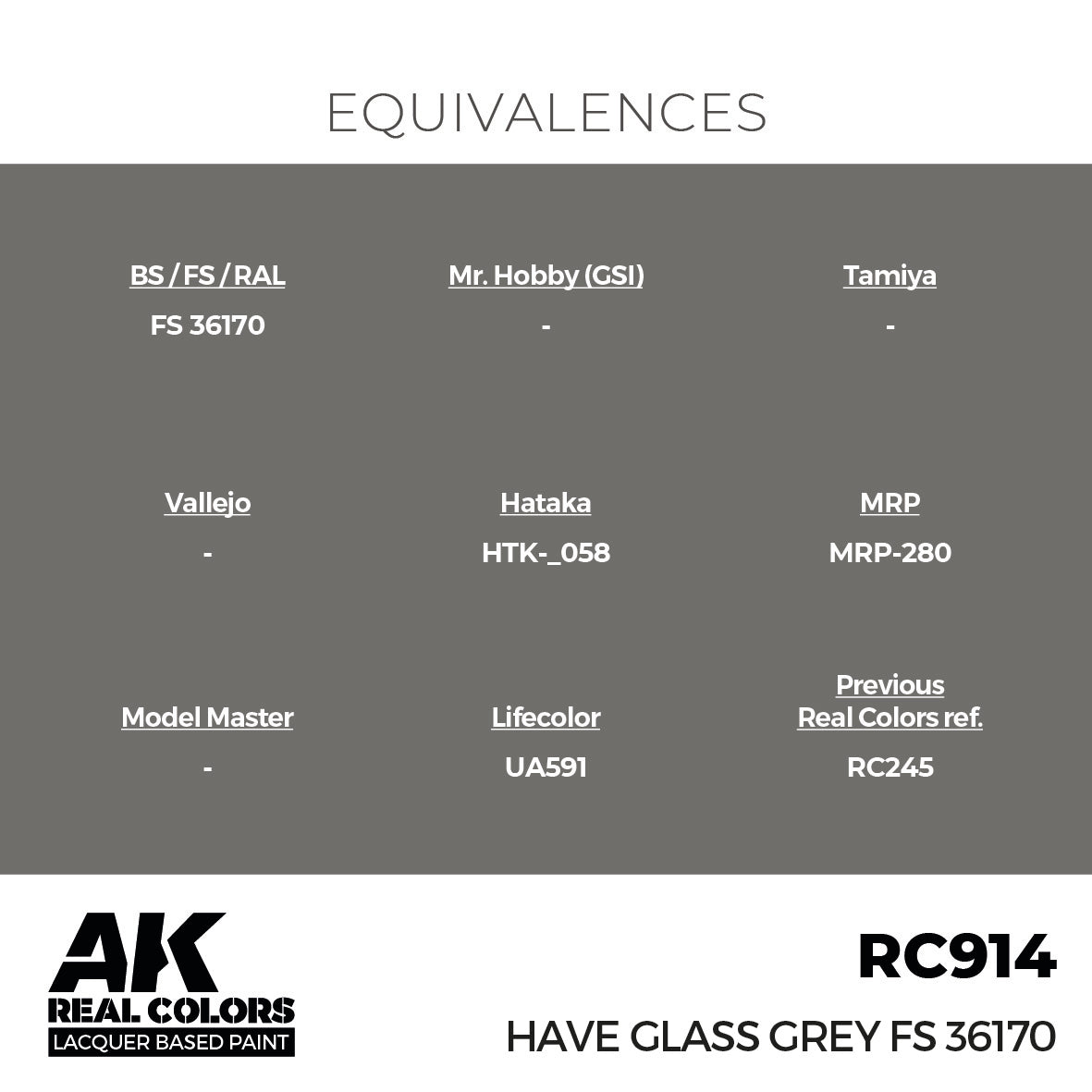 AK Interactive Real Colors Have Glass Grey FS 36170 17 ml. | 8435568336674