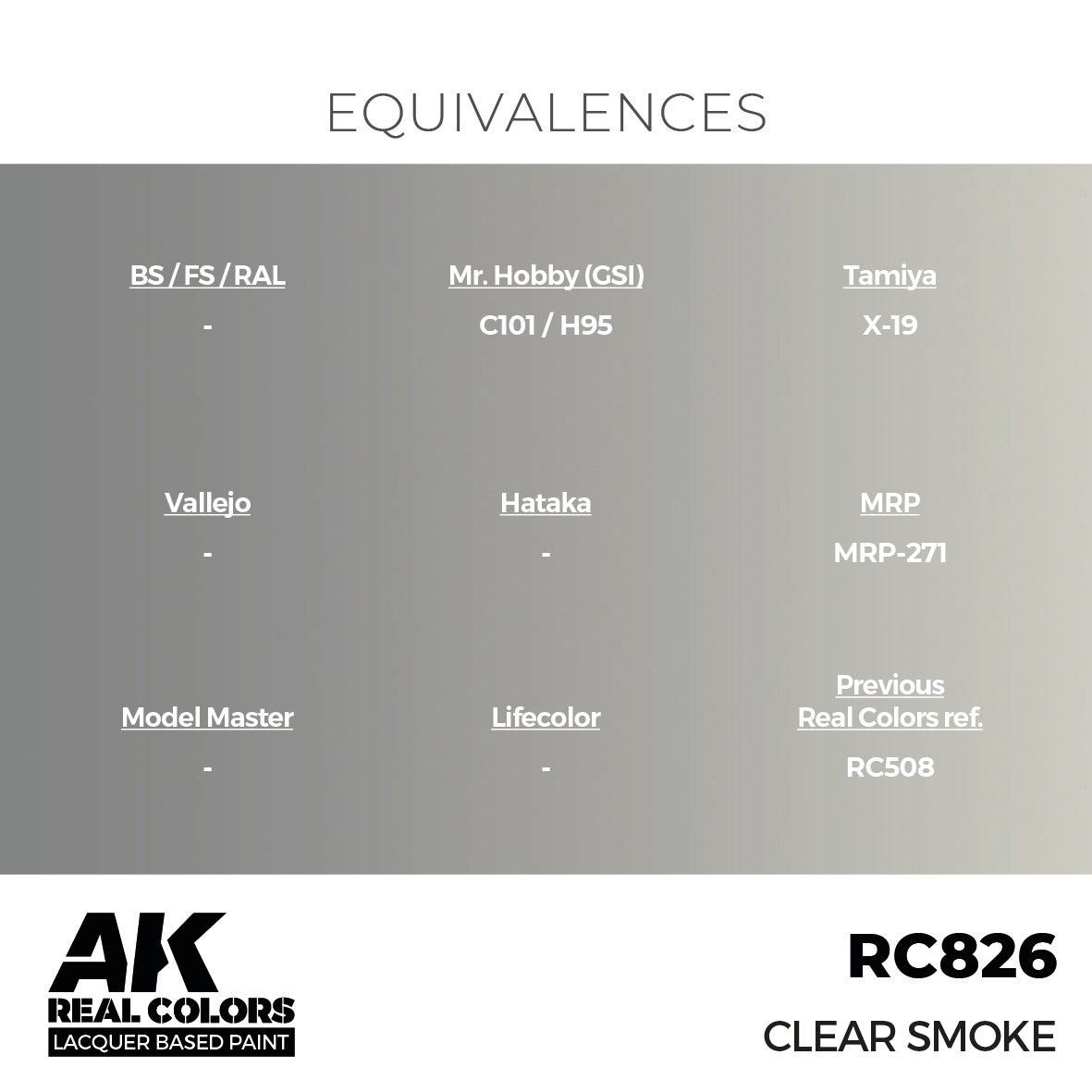AK Interactive Real Colors Clear Smoke 17 ml. | 8435568335790