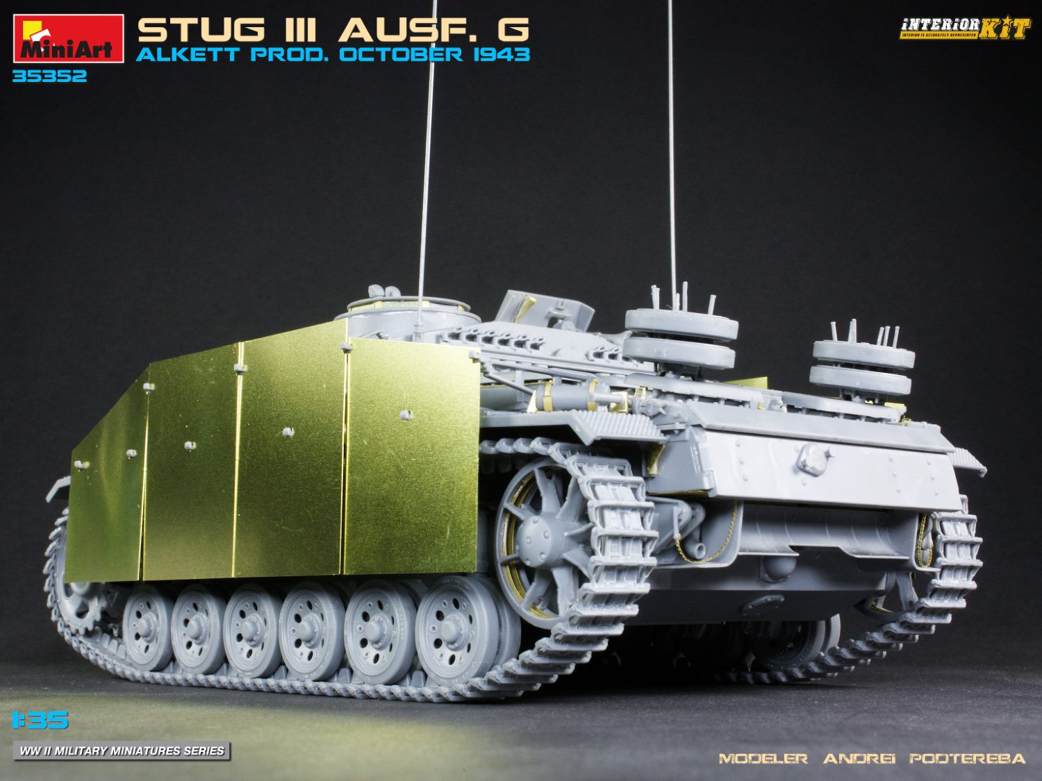 MiniArt 1/35 Stug III Ausf. G Alkett Prod. October 1943 Interior Kit