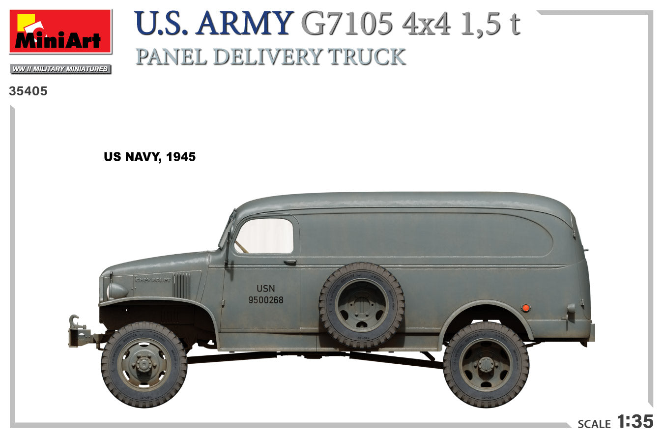MiniArt 1/35 U.S. Army G7105 4х4 1.5T Panel Delivery Truck | 5905090346760