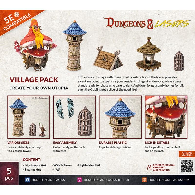 Archon Studio Dungeons and Lasers: Village Pack (D&L: Expansion Sets) | 5901414674694