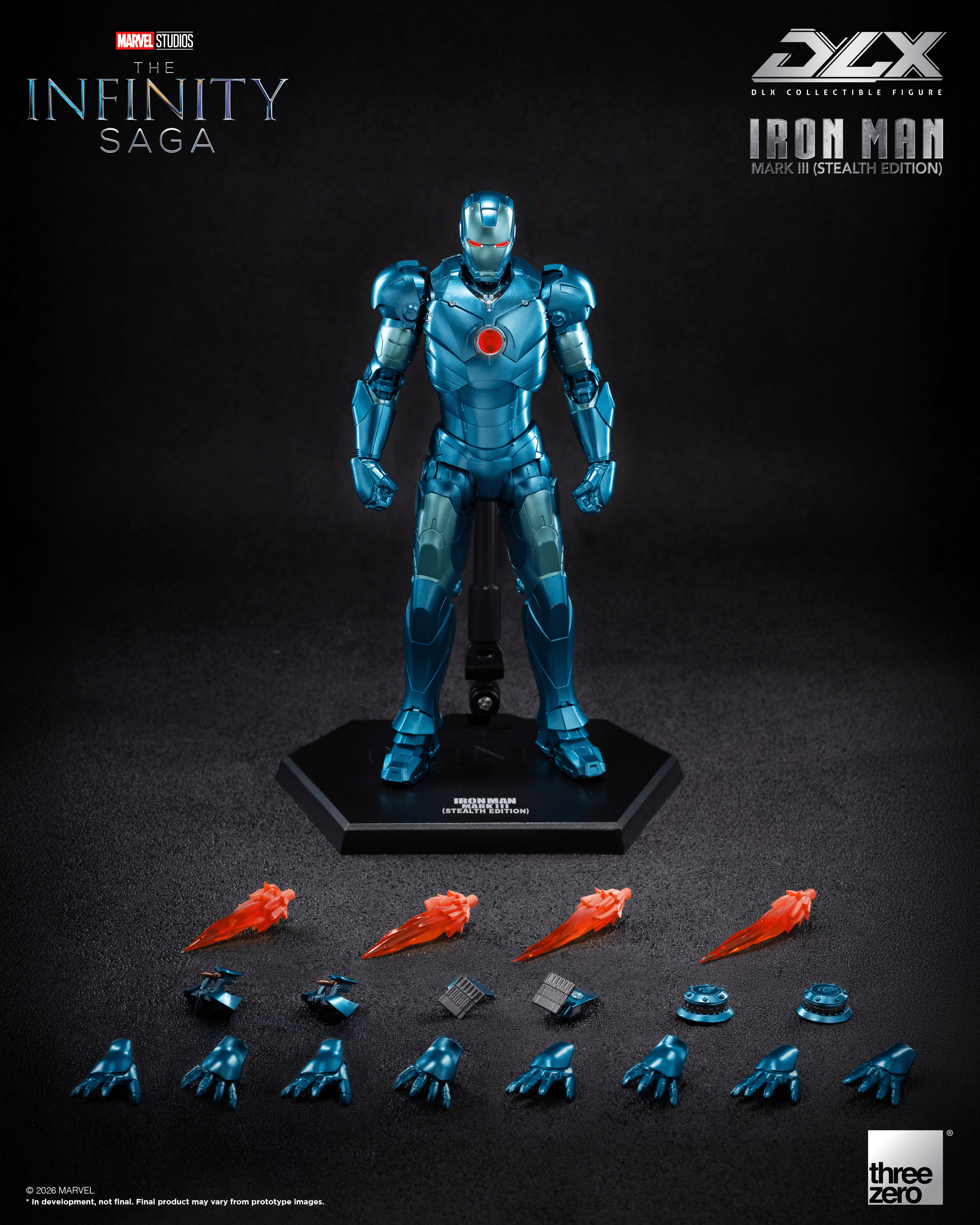 Marvel Studios: The Infinity Saga - DLX Iron Man Mark 3 (Stealth Edition) | 4895250821842