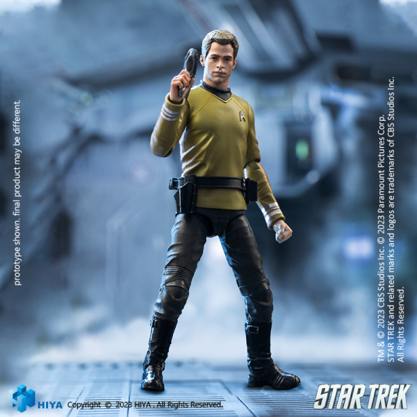 HIYA Toys Exquisite Mini Series 1/18 Scale STAR TREK 2009 Kirk Action Figure(6957534202568)(6957534202568)