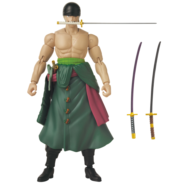 BANDAI Roronoa Zoro Three Sword Style One Piece, BNTCA Anime Heroes | 0045557370527