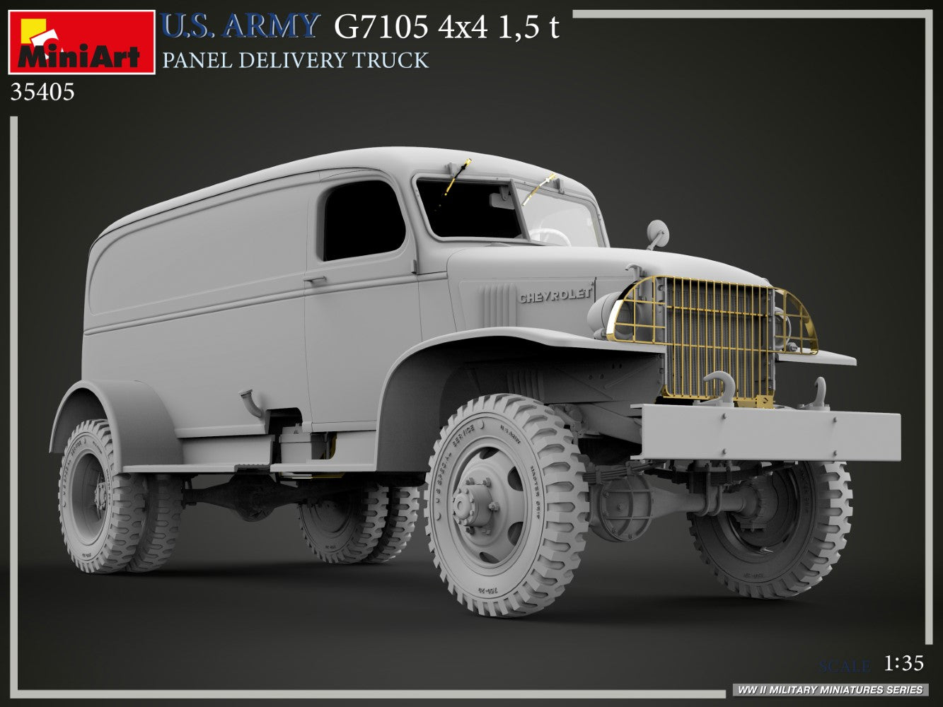 MiniArt 1/35 U.S. Army G7105 4х4 1.5T Panel Delivery Truck | 5905090346760