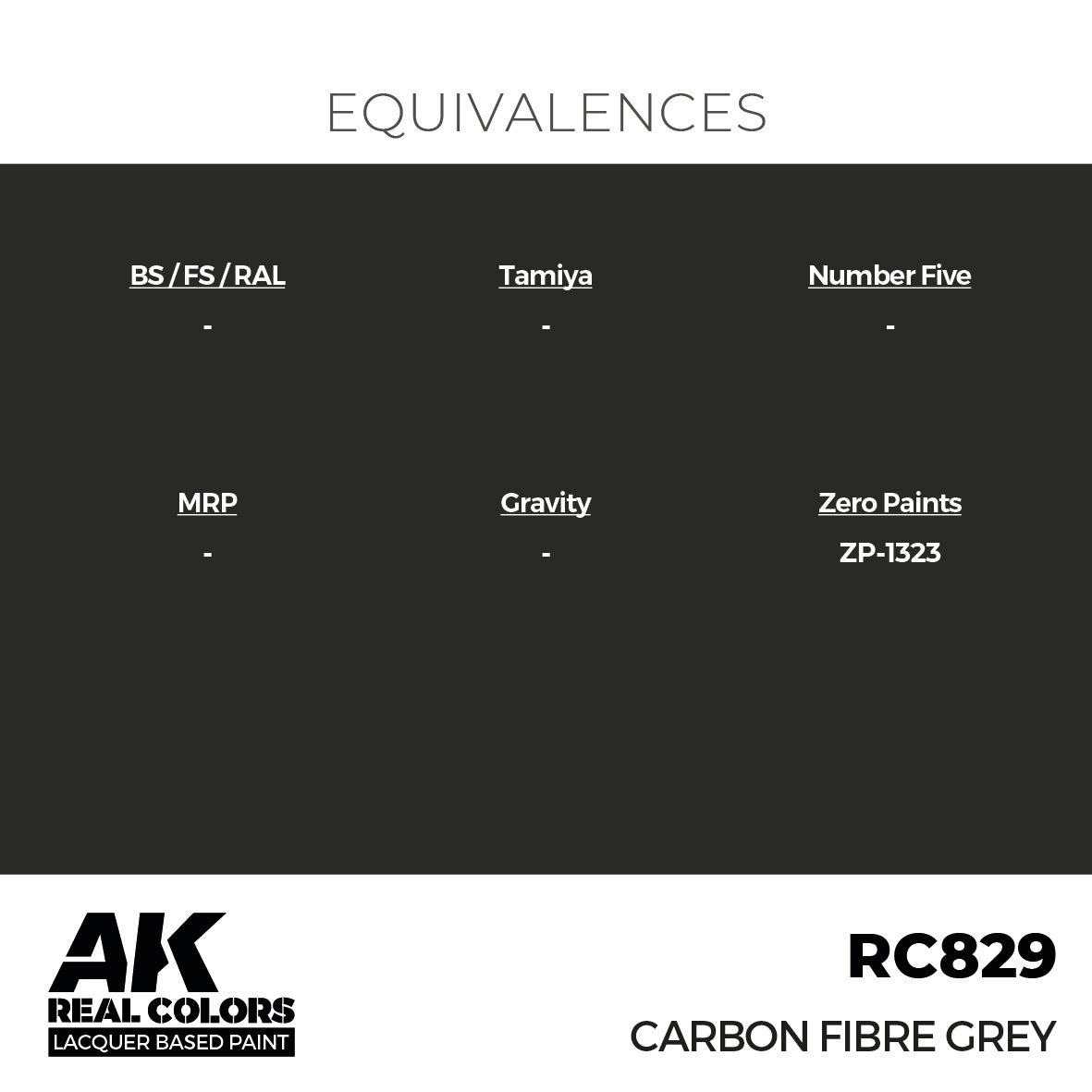 AK Interactive Real Colors Carbon Fibre Grey 17 ml. | 8435568335820