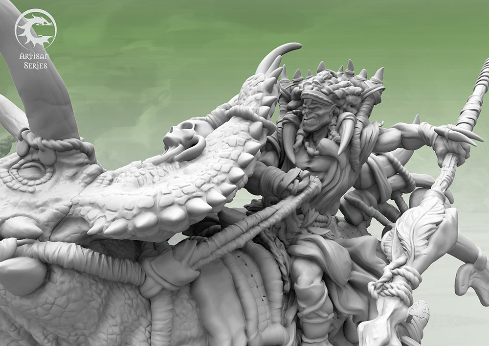 Conquest, W’adrhun - Mounted Chieftain Artisan Series (PBW9015)