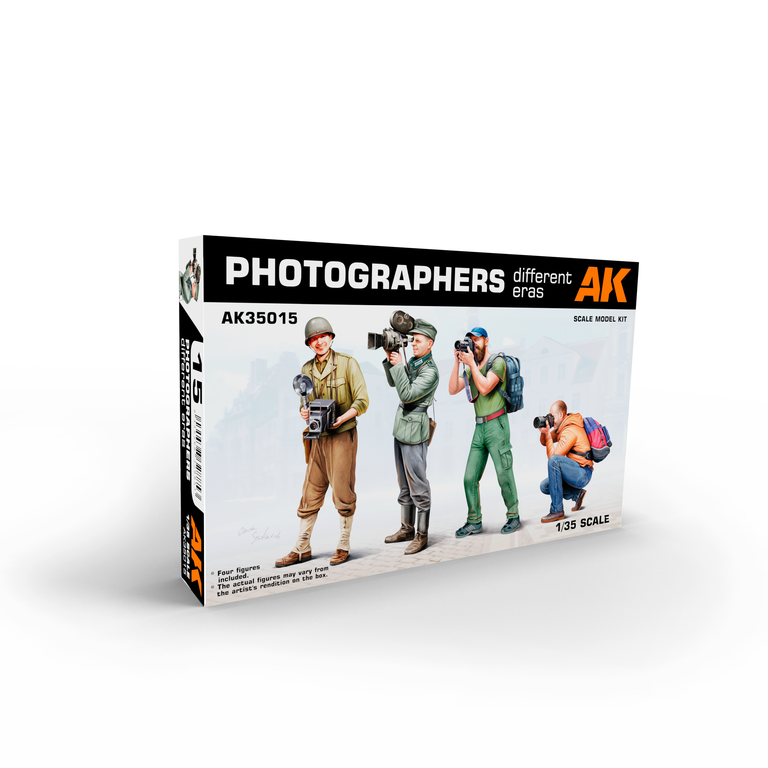 AK Interactive 1/35 Photographers (Different Eras)