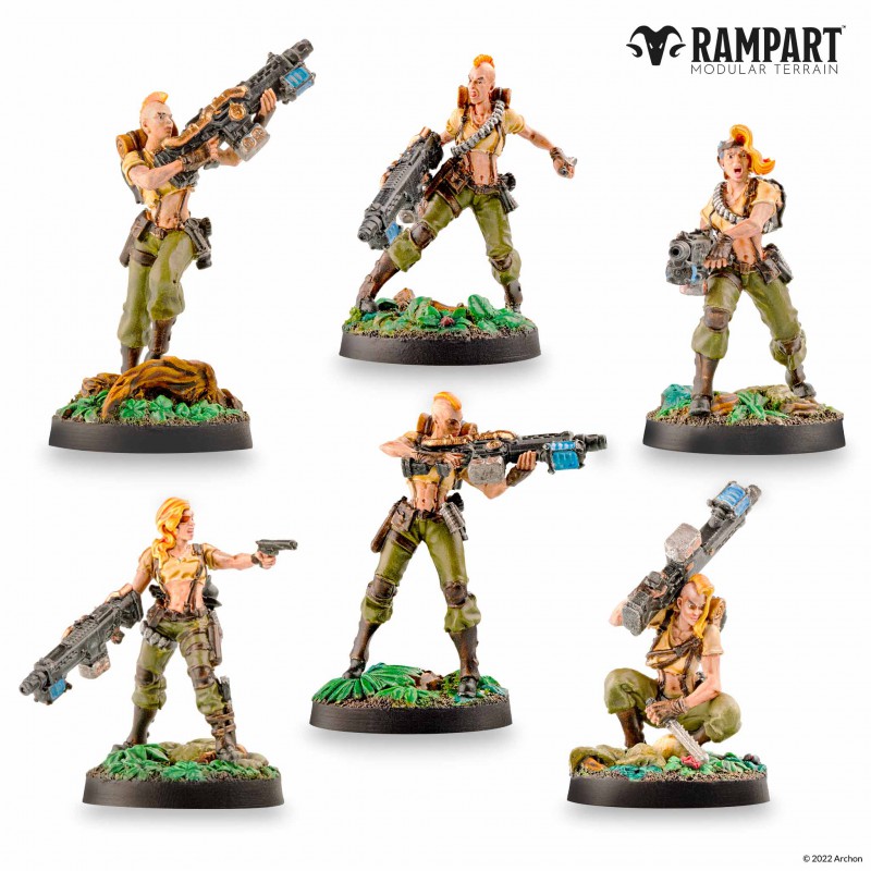 Archon Studio RAMPART Modular: City Defenders Miniature Pack | 5901414673154