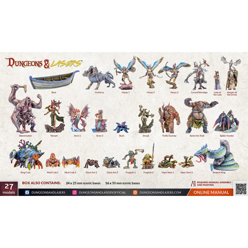 Archon Studio Dungeons and Lasers: Fantasy Miniatures Set (D&L: Miniatures) | 5901414674205