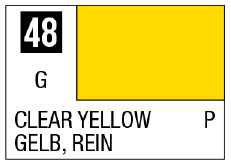 Mr Hobby Mr. Color 48 - Clear Yellow (Gloss/Primary) | 4973028716467
