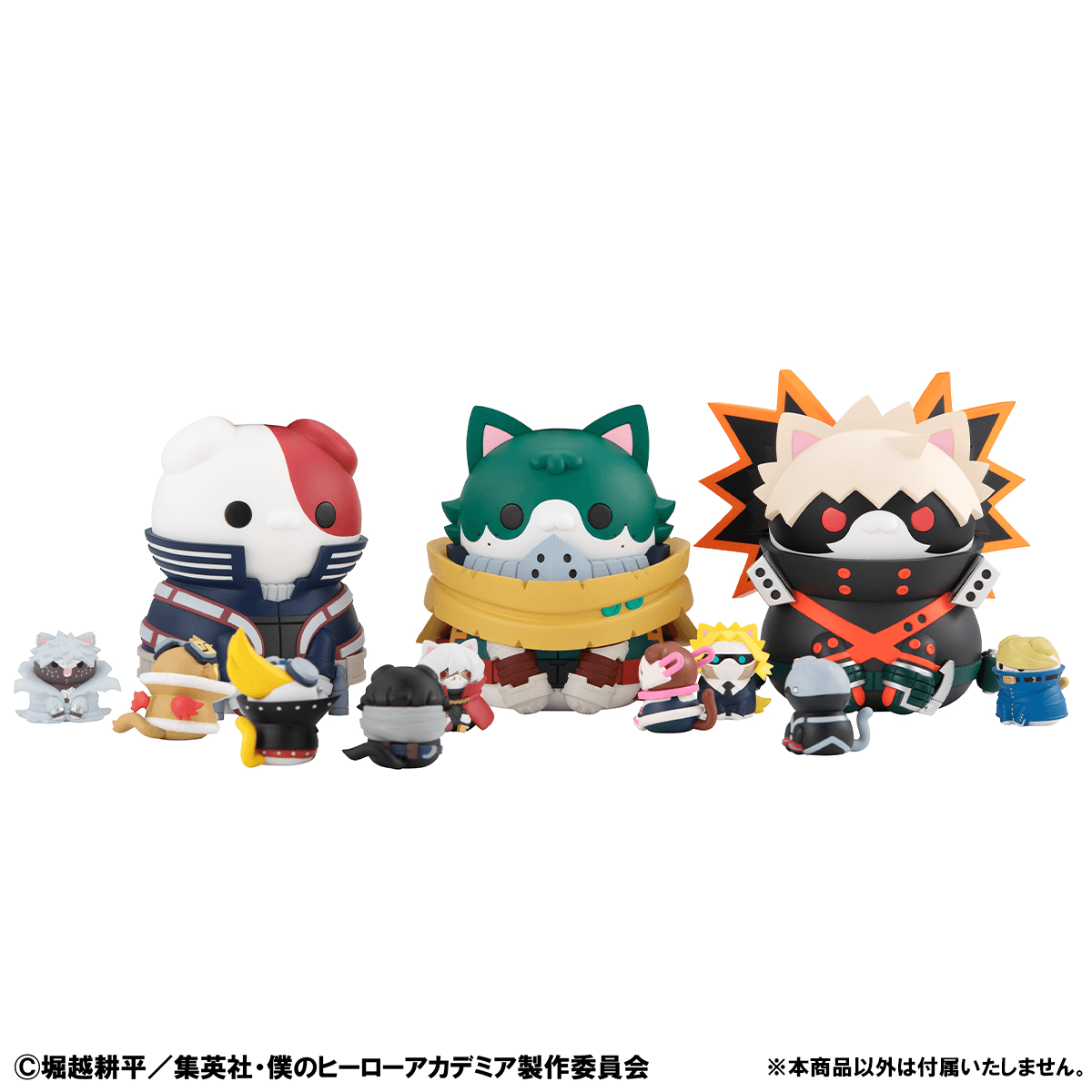 MEGA CAT PROJECT My Hero Academia Nyanto! The Big Heroaca Cats Series Midoriya &amp; Bakugo &amp; Todoroki set 【with gift】 | 4535123848643