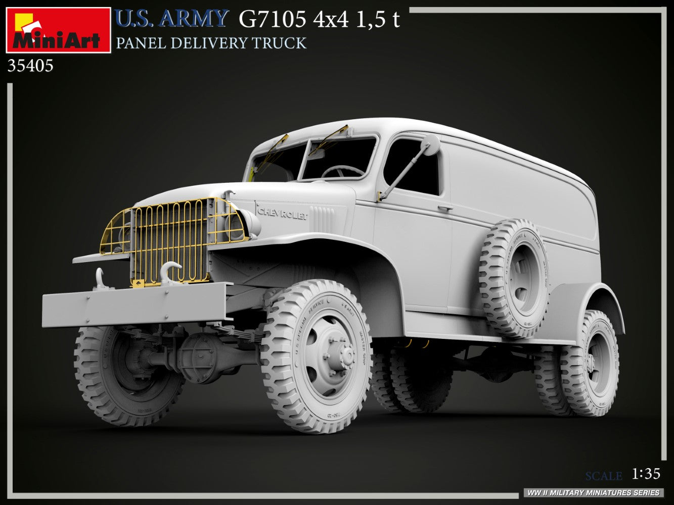MiniArt 1/35 U.S. Army G7105 4х4 1.5T Panel Delivery Truck | 5905090346760