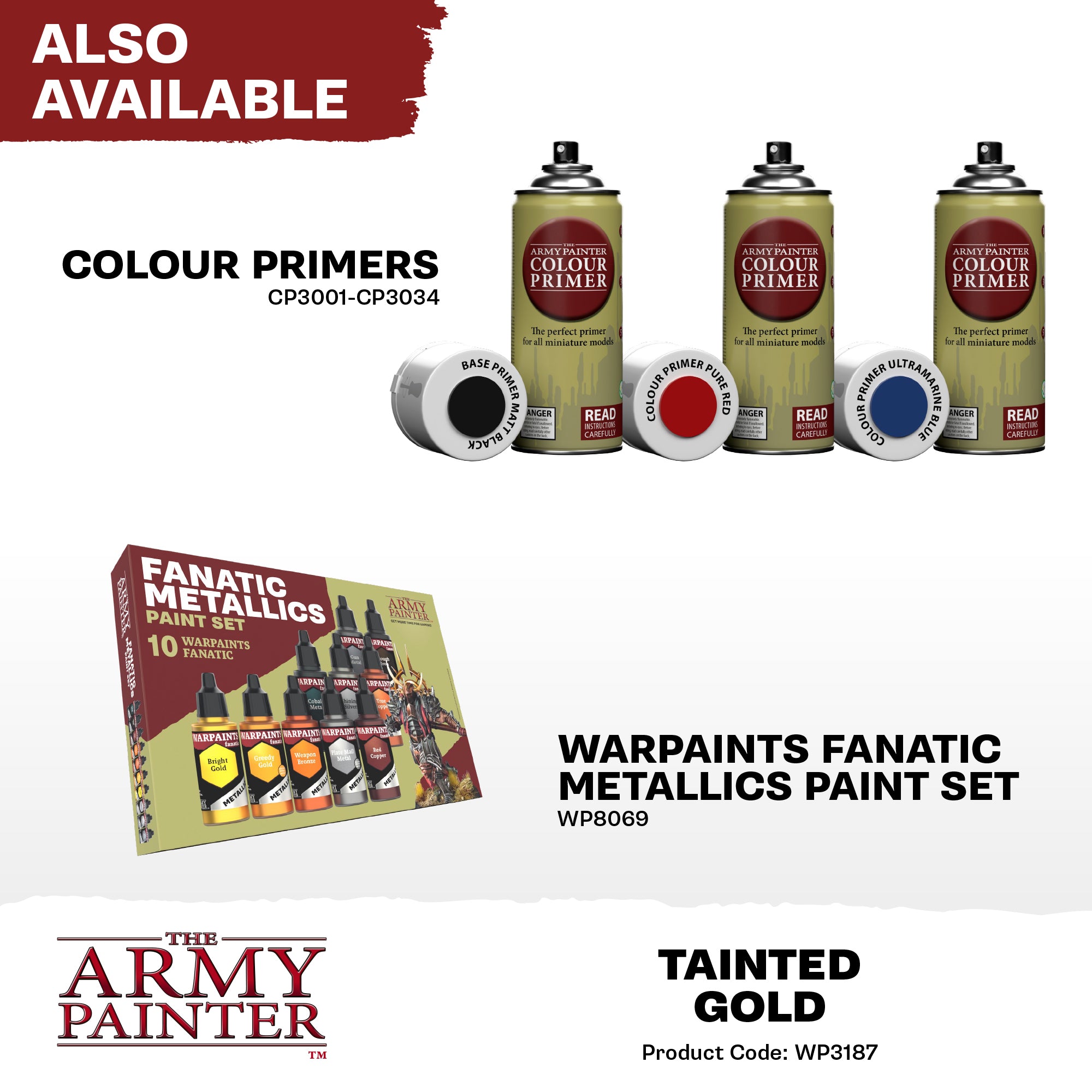 Army Painter Warpaints Fanatic Metallic, Tainted Gold