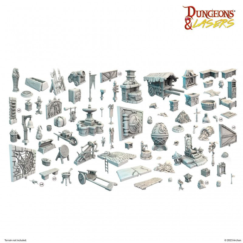 Archon Studio Dungeons and Lasers: City Bits Bundle (D&L: Expansion Sets) | 5901414673468