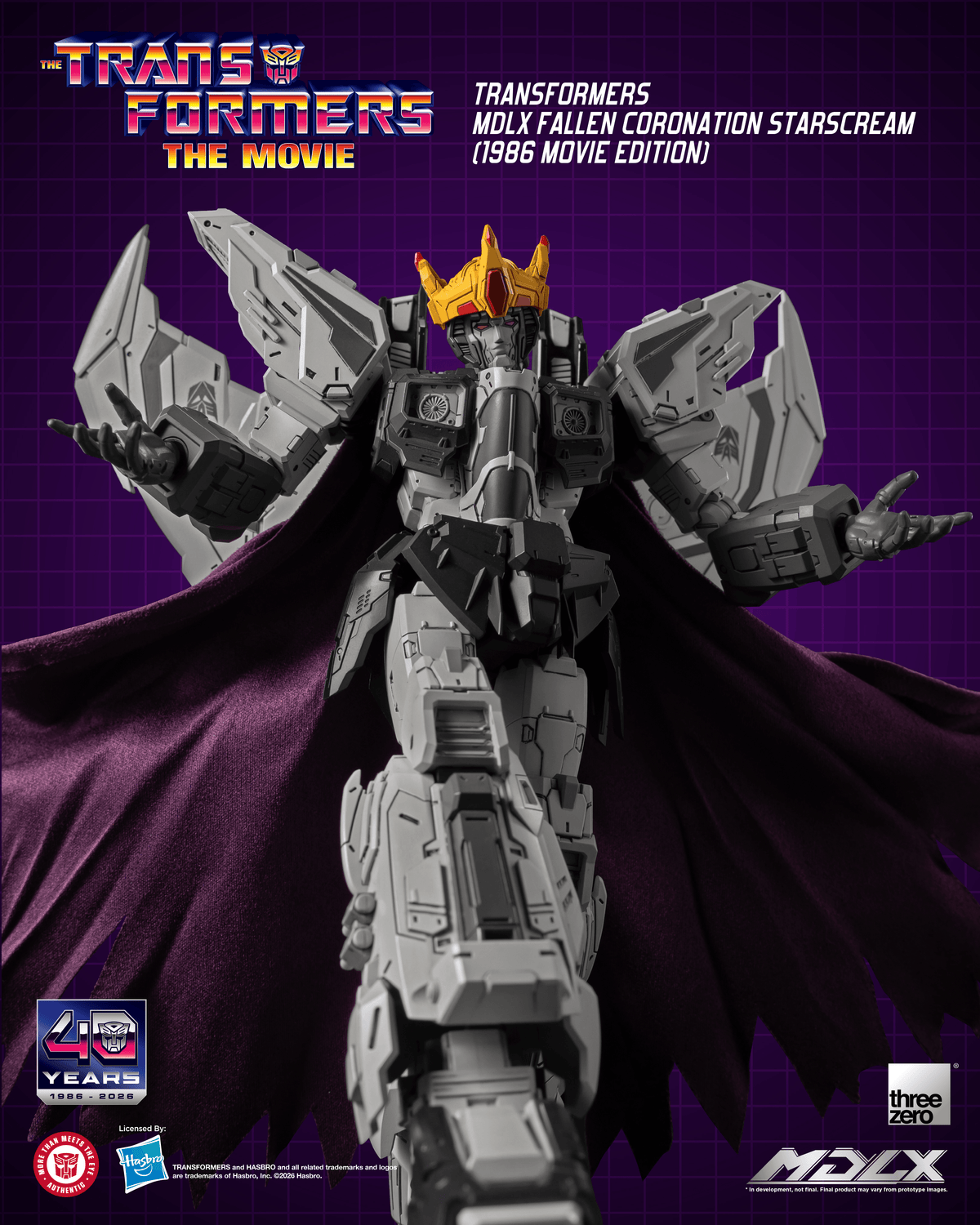 Transformers MDLX Fallen Coronation Starscream (1986 Movie Edition)