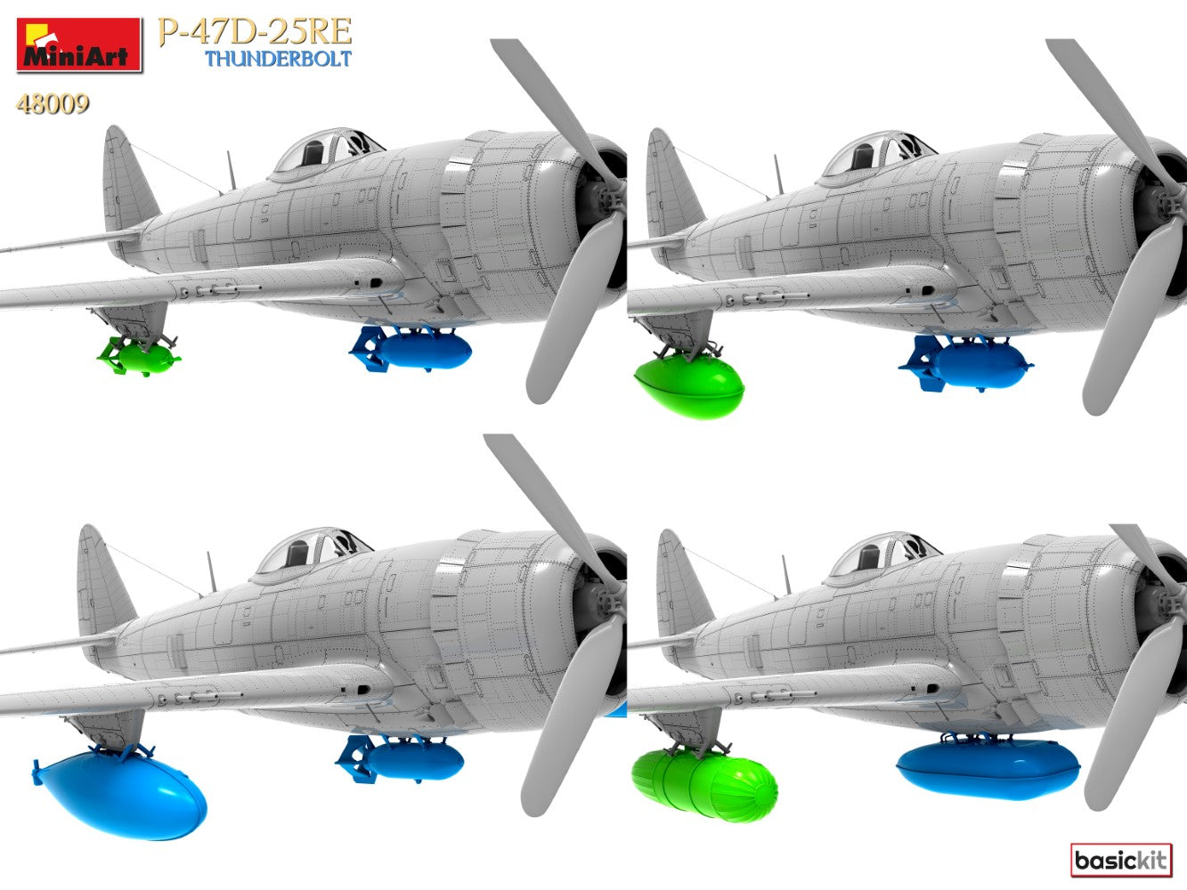 MiniArt 1/48 P-47D-25RE Thunderbolt (Basic Kit) | 5905090346869