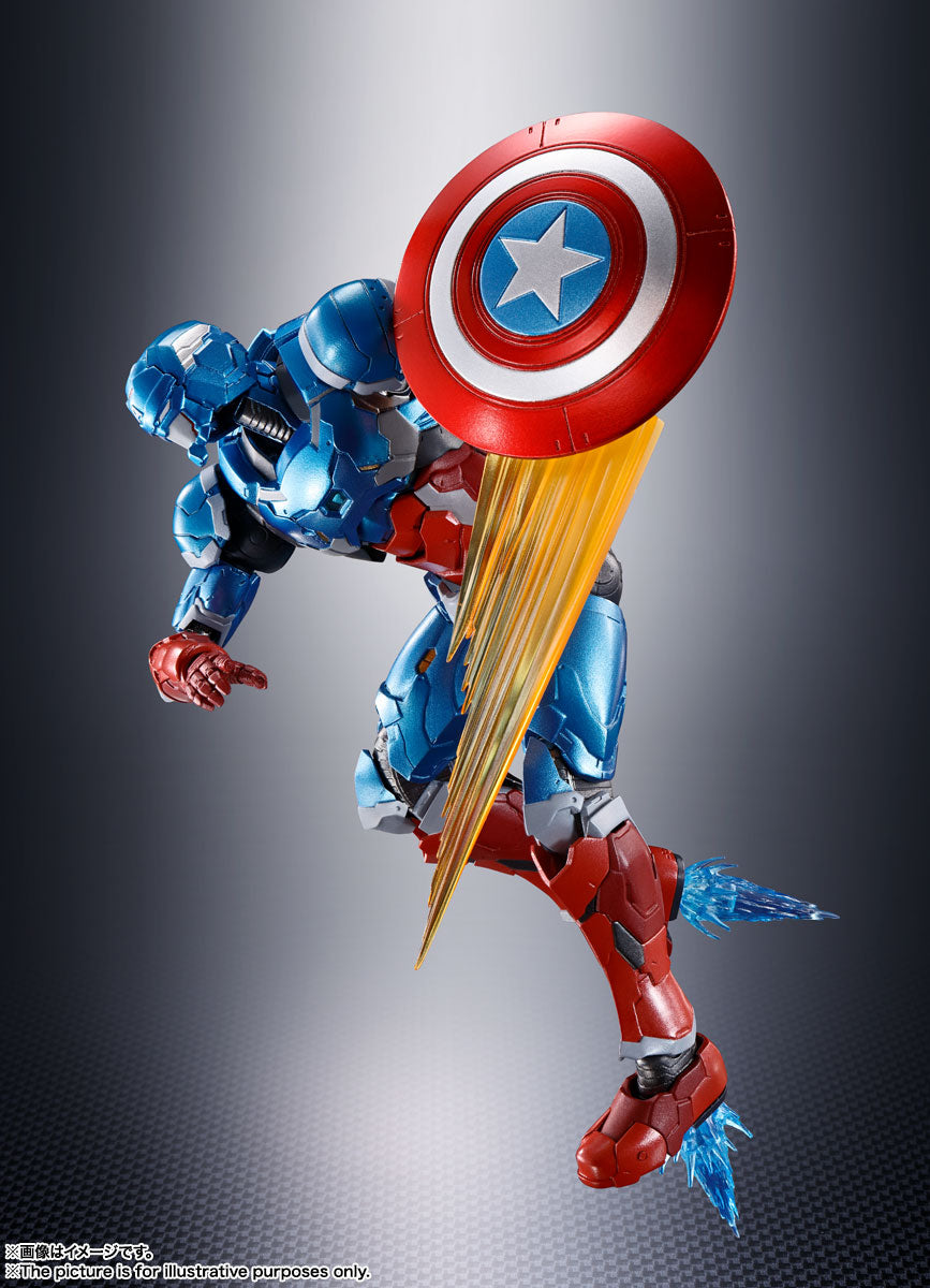 BANDAI Spirits Captain America (Tech-On Avengers) Tech-On Avengers, Bandai Spirits S.H.Figuarts - P-REX Hobby