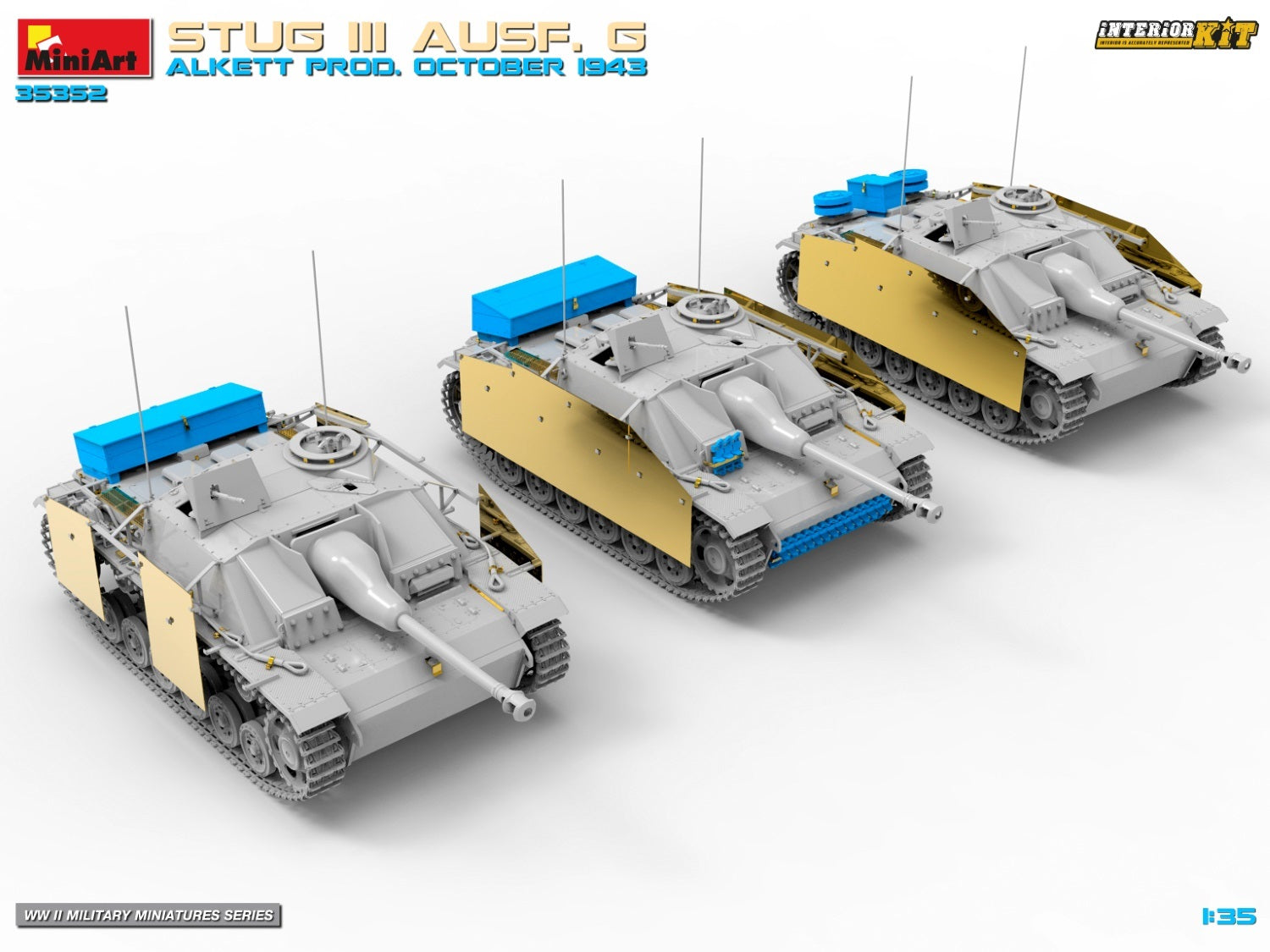 MiniArt 1/35 Stug III Ausf. G Alkett Prod. October 1943 Interior Kit