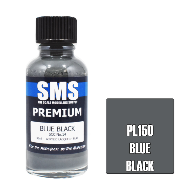 The Scale Modellers Supply (SMS) Premium BLUE BLACK SCC No.14 30ml | 787099994778