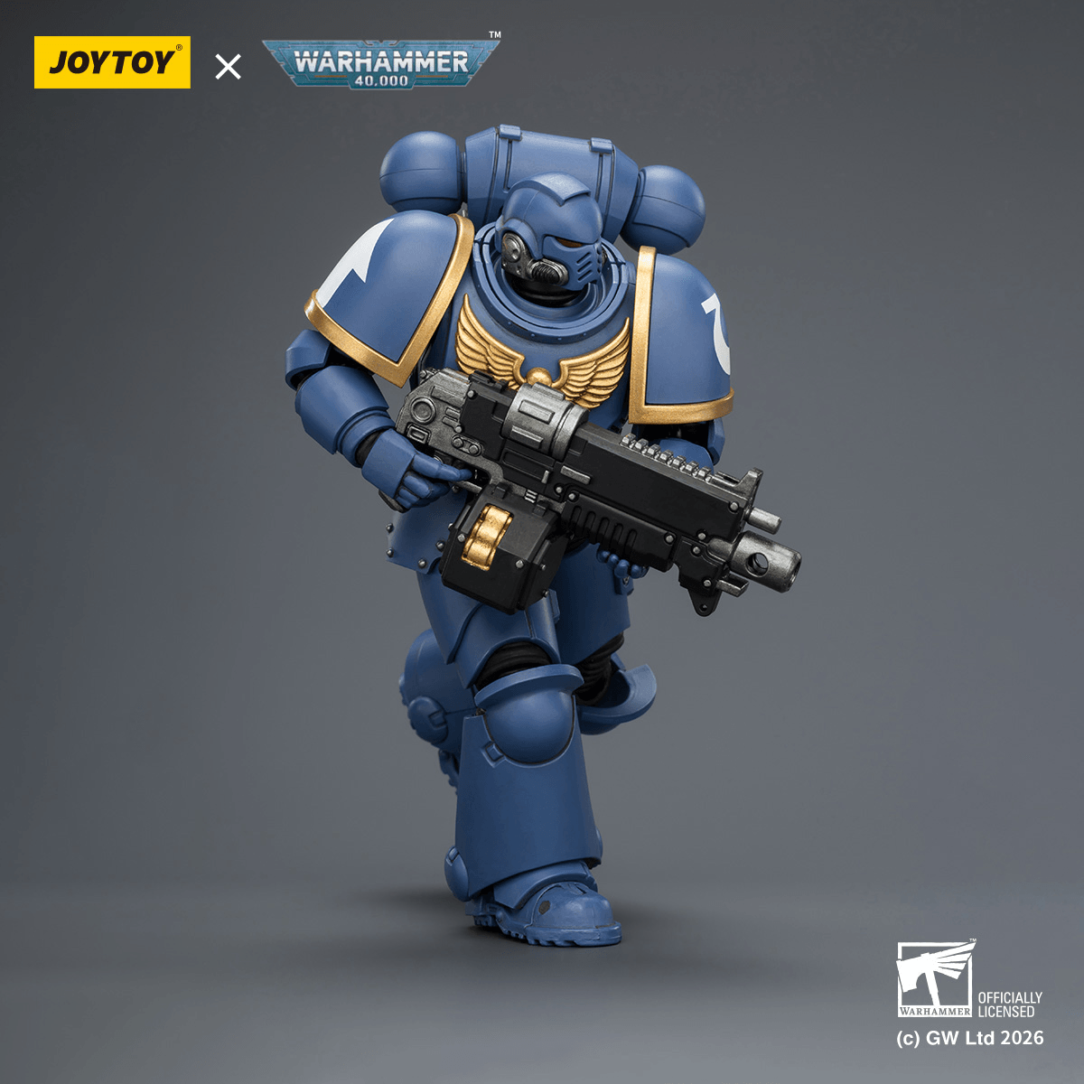 Ultramarines Intercessor with Bolt Rifle, Bolt Pistol and Chainsword | 6927054403813