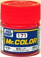 Mr Hobby Mr. Color 171 - Fluorescent Red (Gloss/Primary) | 4973028717198