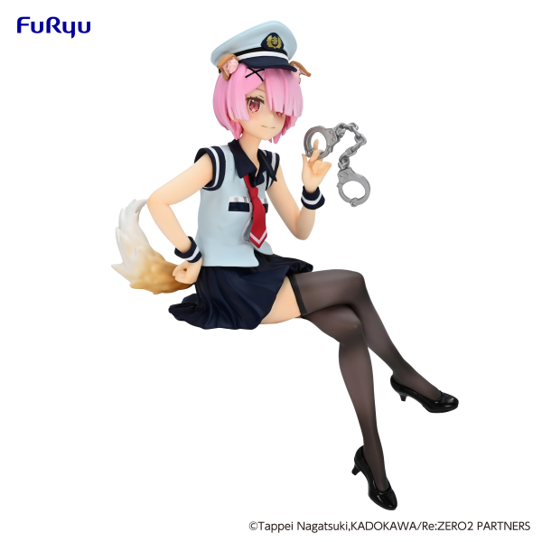 FURYU Corporation Re:ZERO -Starting Life in Another World-　Noodle Stopper Figure -Ram Police Officer Cap with Dog Ears- | 4582655070172