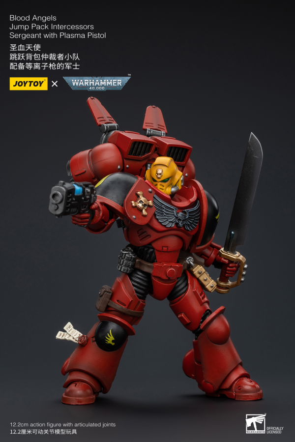 Joy Toy Blood Angels Jump Pack Intercessors Sergeant With Plasma Pistol | 6973130377370