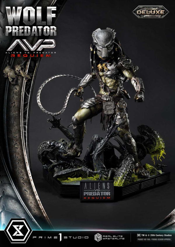 Prime 1 Studio Real Elite Masterline Aliens vs. Predator: Requiem Wolf Predator DX Bonus Version | 4582647121646