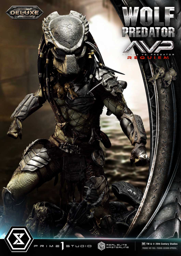 Prime 1 Studio Real Elite Masterline Aliens vs. Predator: Requiem Wolf Predator DX Bonus Version | 4582647121646