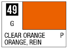 Mr Hobby Mr. Color 49 - Clear Orange (Gloss/Primary) | 4973028716474