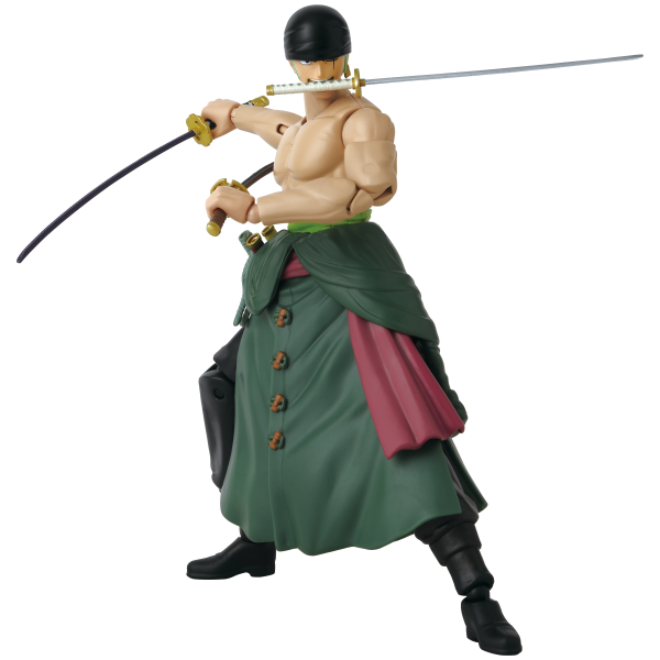BANDAI Roronoa Zoro Three Sword Style One Piece, BNTCA Anime Heroes | 0045557370527