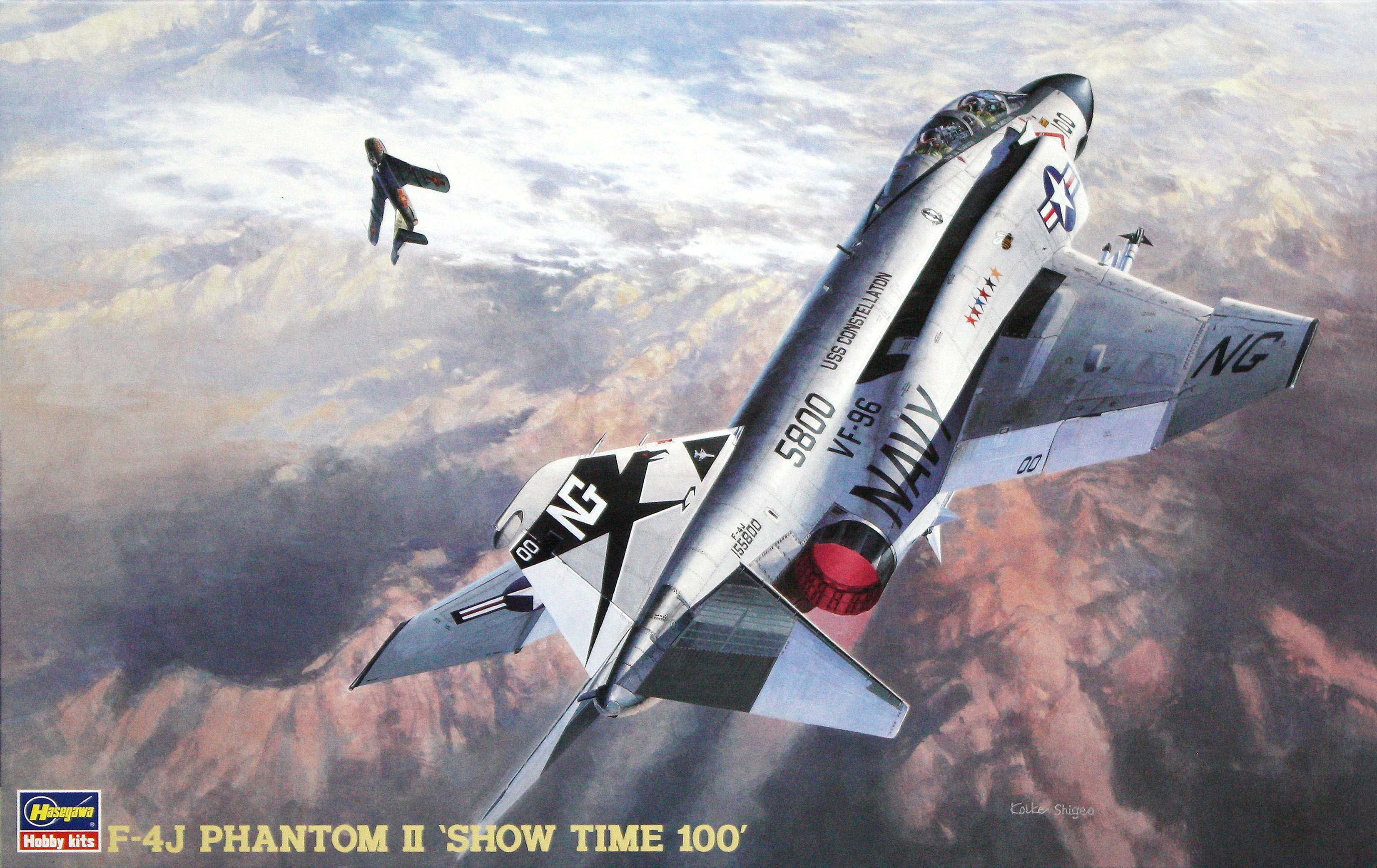 Hasegawa [PT6] 1:48 F-4J PHANTOM II / ONE PIECE CANOPY INCLUDED | 4967834072060